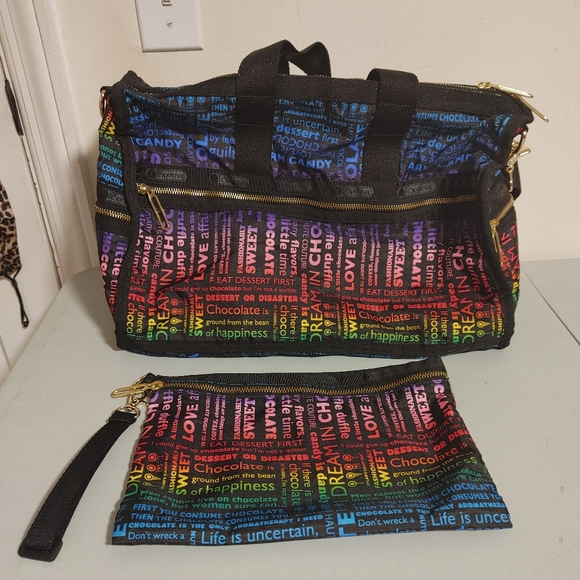 Dlyan's Candy Bar small duffle and pouch - Picture 1 of 6